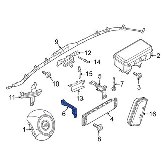 Fiat OE - Left Instrument Panel Air Bag Bracket