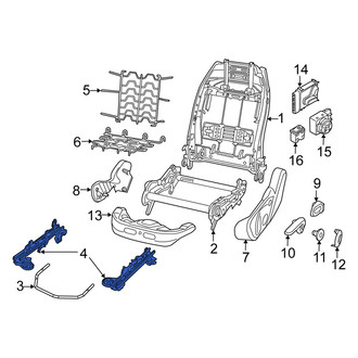 Fiat OE - Front Left Inner Seat Track