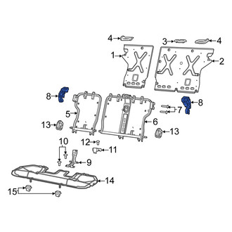 Fiat OE - Rear Right Folding Seat Latch