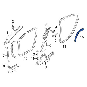 Fiat OE - Rear Left Door Shell Seal