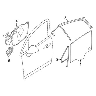 Fiat OE - Front Door - Glass & Hardware
