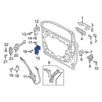 Fiat OE - Front Left Lower Door Hinge