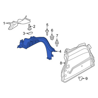 Fiat OE - Rear Right Interior Quarter Panel Trim Panel