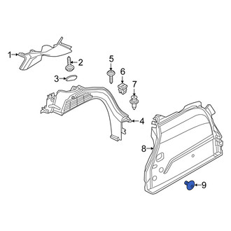 Fiat OE - Lower Quarter Panel Trim Panel Clip