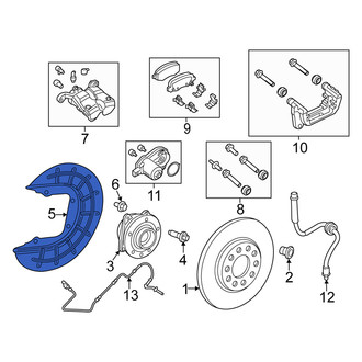 Fiat OE - Rear Left Brake Dust Shield
