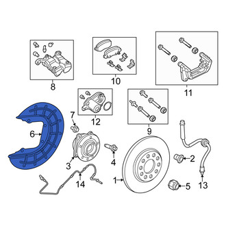 Fiat OE - Front Left Brake Dust Shield