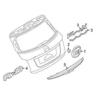 Fiat OE - Lift Gate - Exterior Trim (AWD)