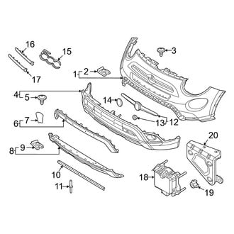 Fiat OE - Front Bumper & Grille - Bumper & Components (Bumper Cover & Trim), (Trekking / Trekking Plus)