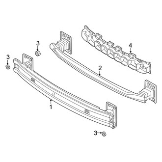 Fiat OE - Front Bumper & Grille - Bumper & Components (Bumper Support)