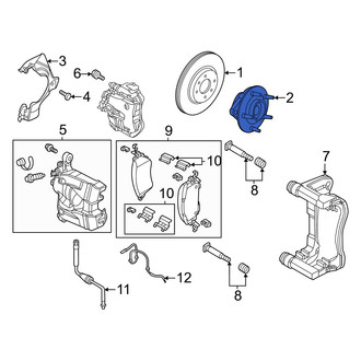 Fiat OE - Rear Wheel Bearing and Hub Assembly