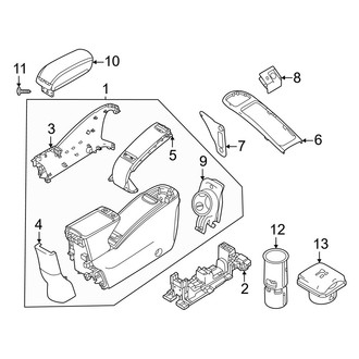 Fiat OE - Console (With Armrest)