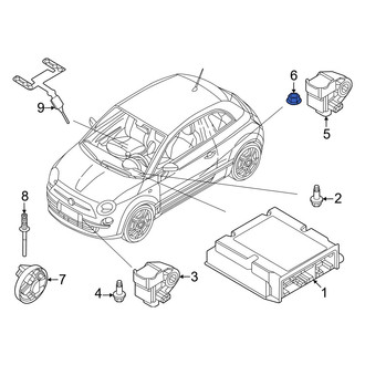Fiat OE - Air Bag Impact Sensor Nut