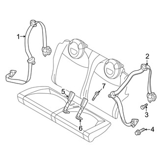 Fiat OE - Restraint Systems - Rear Seat Belts
