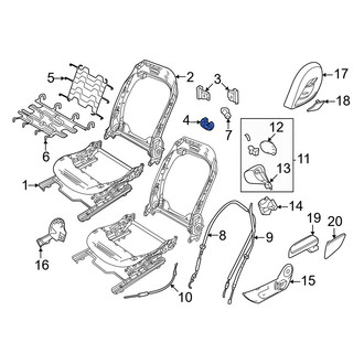 Fiat OE - Front Seat Track Cover