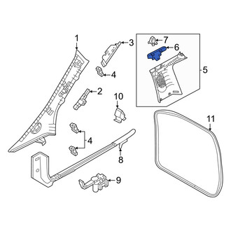 Fiat OE - Body B-Pillar Trim Panel Clip