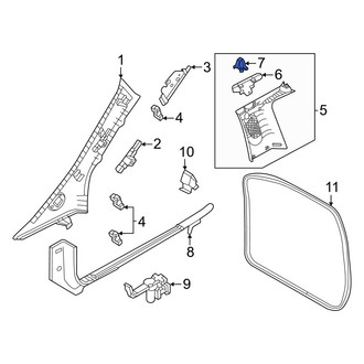 Fiat OE - Body B-Pillar Trim Panel Clip