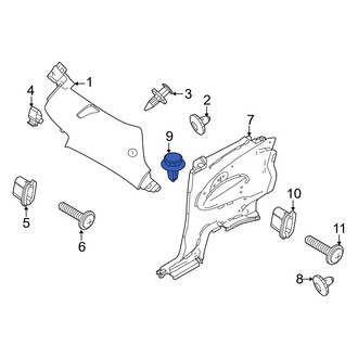 Fiat OE - Lower Quarter Panel Trim Panel Clip