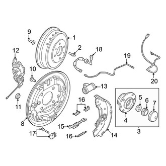 Fiat OE - Rear Wheel Bearing and Hub Assembly