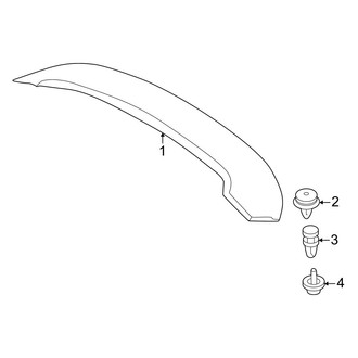 Fiat OE - Lift Gate - Spoiler