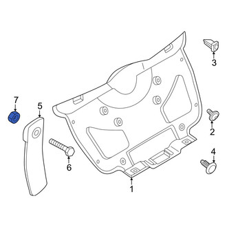 Fiat OE - Liftgate Pull Handle Nut
