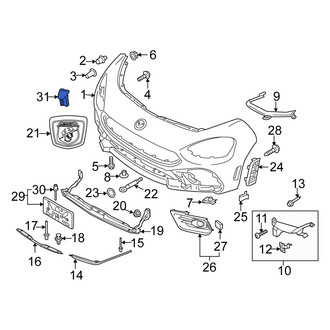 Fiat OE - Front Left Headlight Washer Cover