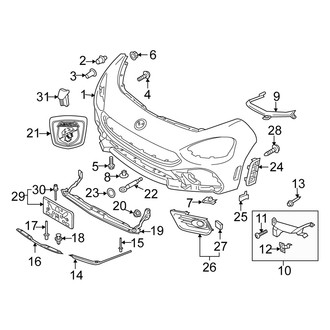 Fiat OE - Front Bumper & Grille - Bumper & Components (Bumper Cover & Trim), (Abarth)