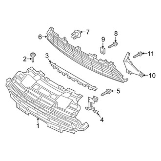 Fiat OE - Front Bumper & Grille - Grille & Components (Abarth)