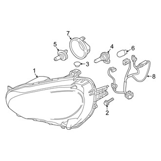 Fiat OE - Front Lamps - Headlamp Components (Halogen)