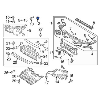 Fiat OE - Headlight Fastener Clip