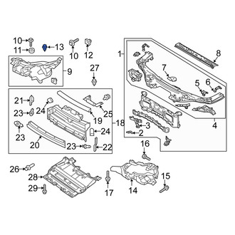 Fiat OE - Headlight Fastener Clip