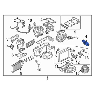 Fiat OE - A/C Evaporator Core Seal