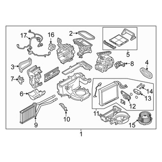 Fiat OE - Air Conditioner & Heater - Evaporator Components