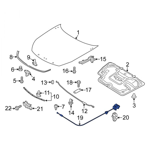 Hood Release Cable