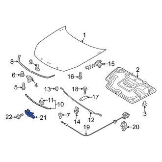 Fiat OE - Front Hood Lock