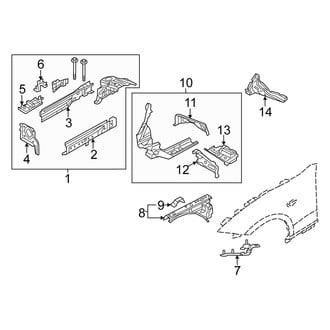 Fiat OE - Fender - Structural Components & Rails