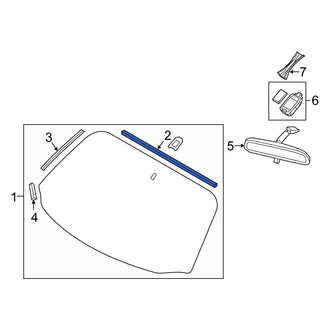 Fiat OE - Upper Windshield Seal