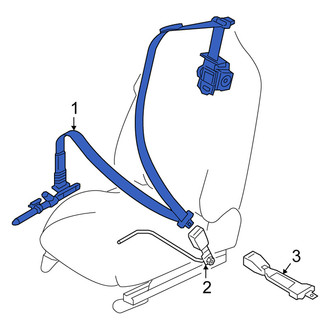 Fiat OE - Front Left Seat Belt Lap and Shoulder Belt