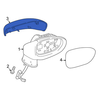 Fiat OE - Front Left Door Mirror Cover