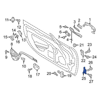 Fiat OE - Front Left Lower Door Hinge