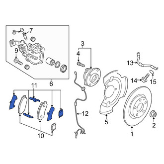 Fiat OE - Front Disc Brake Anti-Rattle Clip