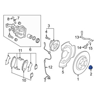 Fiat OE - Rear CV Joint Nut