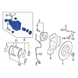 Fiat OE - Rear Right Disc Brake Caliper