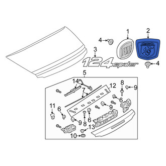 Fiat OE - Rear Deck Lid Emblem