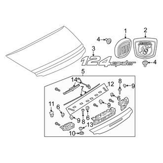 Fiat OE - Trunk Lid - Exterior Trim