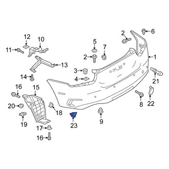 Fiat OE - Rear Left Bumper Cover Spacer Panel
