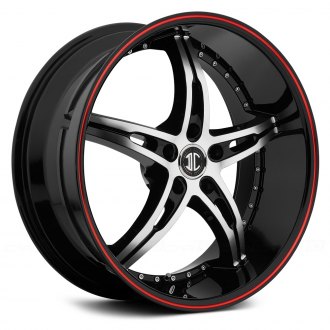 FIERO® - NUMBER 14 Gloss Black with Machined Face and Red Stripe