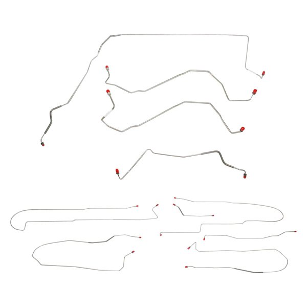 Fine Lines® - Pontiac Bonneville 2000 Complete Front and Rear Brake ...