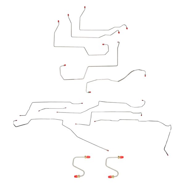 Fine Lines® CBK0009OM Steel Complete Front and Rear Brake Line Kit