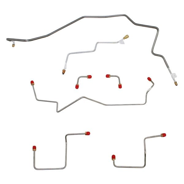 Fine Lines® - GMC Sonoma Rear Drum Brakes RWD 2001 Front Brake Line Kit