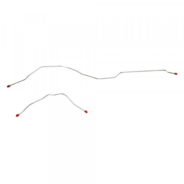 Stainless Steel Rear Axle Brake Line Pair For 1981-87 Chevy/GMC C10 & C15 2WD Trucks - Direct Fit Replacement